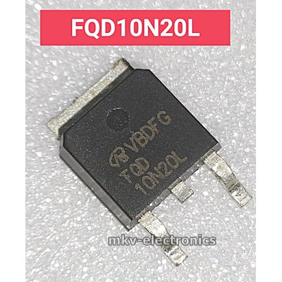 (1ตัว) FQD10N20L , 10N20 , MOSFET N-Channel 7.6A 200V TO-252
