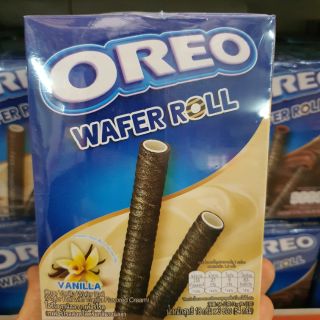 โอริโอเวเฟอร์โรล สอดไส้วนิลลา 18 กรัม X 5 กล่อง OREO WAFER ROLL