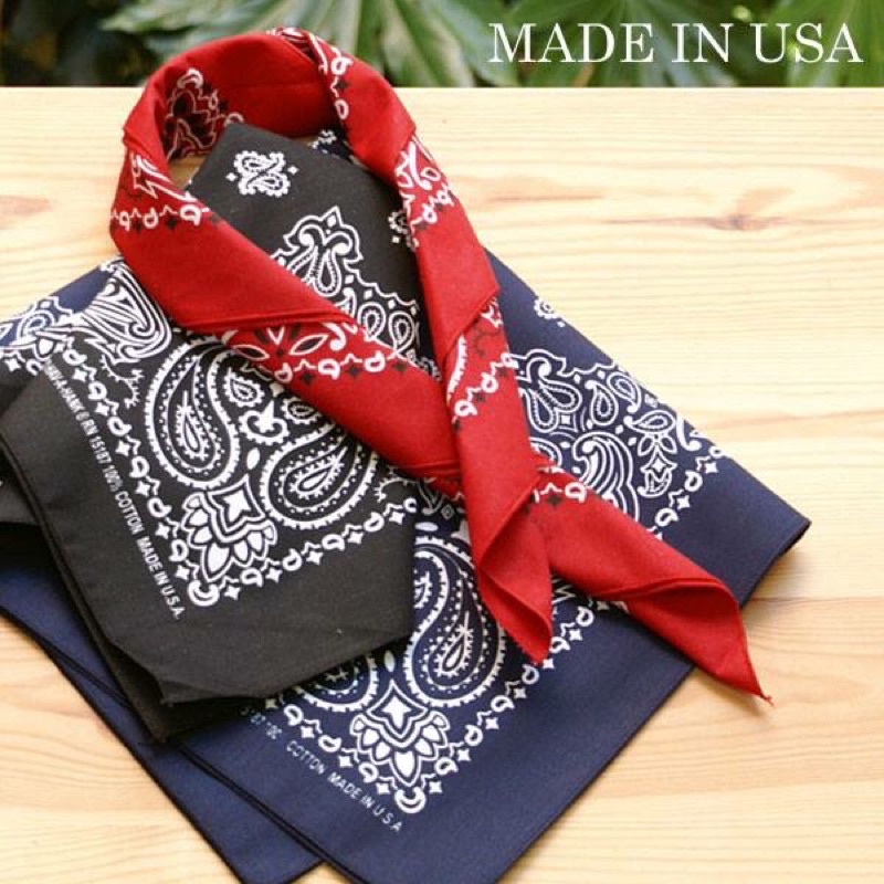 ผ้าเช็ดหน้าลายลูกน้ำ_made_in_USA_HAV-A-HANK_ของเเท้