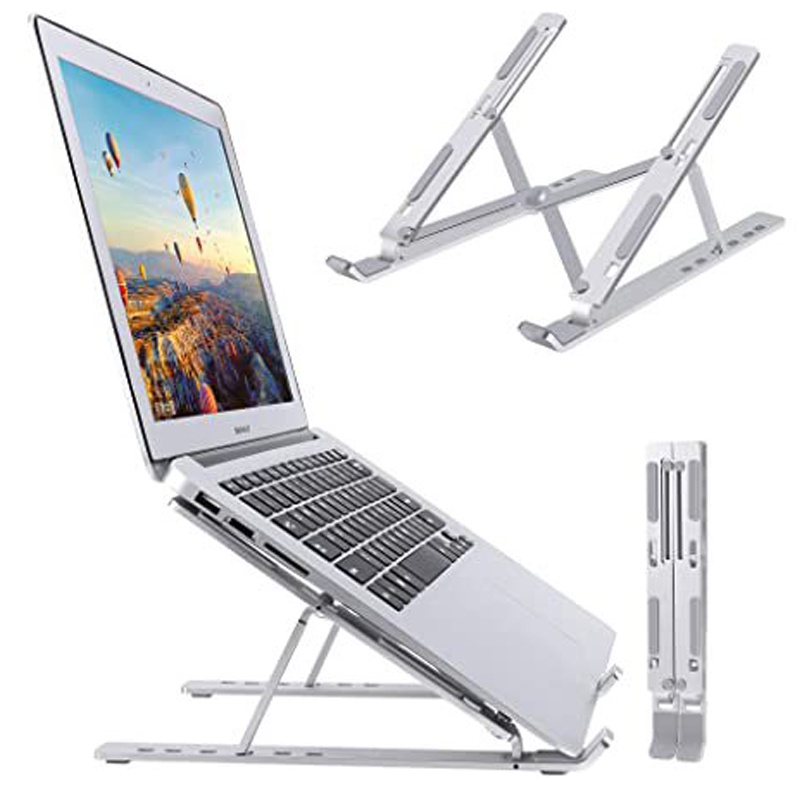 Foldable laptop stand aluminium adjustable notebook holder for macbook