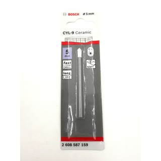 2608587159 BOSCH ดอกเจาะกระเบื้อง 5x75 mm. CYL-9