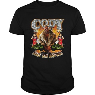 เสื้อยืดผ้าฝ้ายพิมพ์ลายขายดี เสื้อยืด ผ้าฝ้าย พิมพ์ลาย Cody Rhodes Make Em Say Uhh แบบสร้างสรรค์ คุณภาพสูง