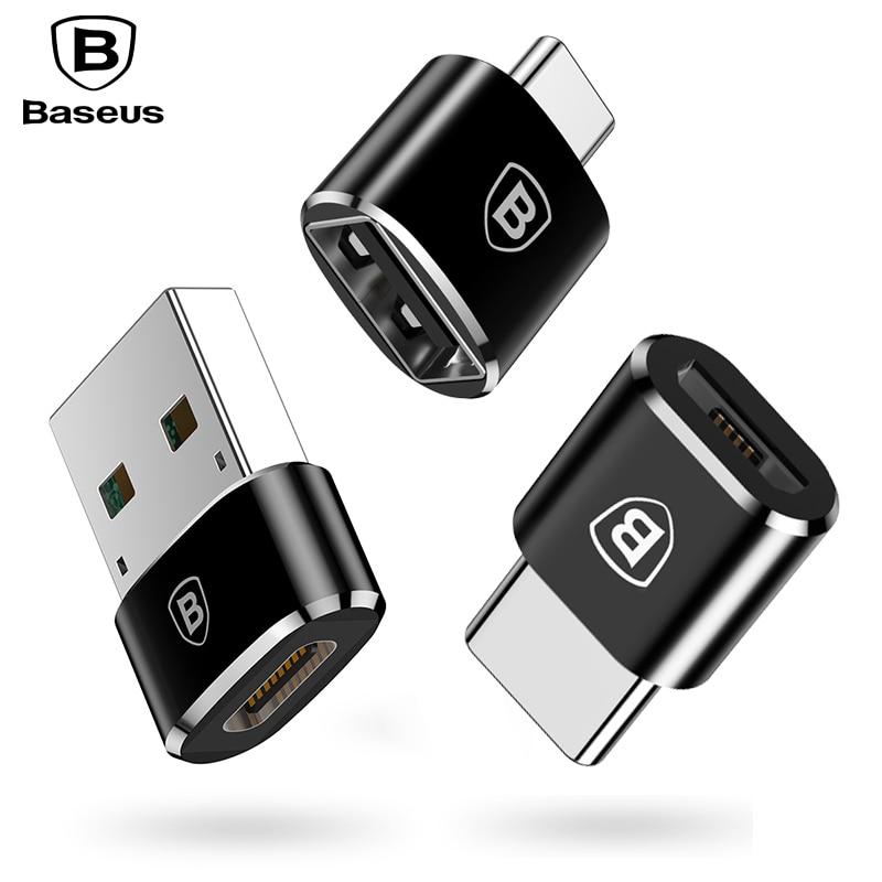 Baseus อะแดปเตอร์แปลง Micro USB Type C OTG Micro USB to Type C OTG C