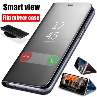 เคส iphone12promax,ip12pro,ip12mini,ip11promax,ip11,ip7,8,ip7p,8 ทุกรุ่นClear View Standing  cover ฝาพับ