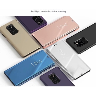 เคสฝาพับ เงา Huawei Mate 20X/Mate 20/Mate 20 pro  clear view cover เคสปิดเปิด เคาเงากระจก