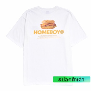 เสื้อยืดวินเทจสไตล์สตรีท 【COD】  เสื้อยืดผู้ชายลาย BURGER COMING CLUBS-4XL