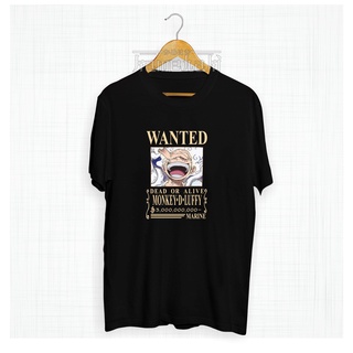 เสื้อยืดผ้าฝ้ายพรีเมี่ยม เสื้อยืด พิมพ์ลายอนิเมะ LUFFY WANTED BOUNTY YONKO AFTER WANO ONE PIECE Combed 30s สําหรับผู้ชาย