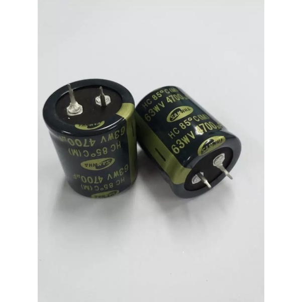4700UF/63V คาร์ปาซิลเตอร์ คุณภาพเกรดเอจำนวน 2 ตัว
