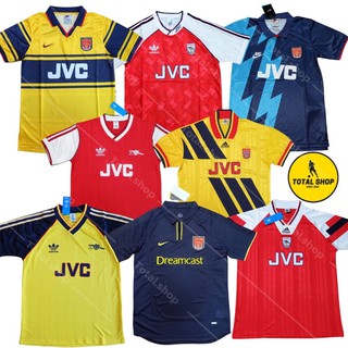 Arsenal Vintage Jersey เสื้อบอลอาร์เซนอลย้อนยุค เสื้ออาร์เซนอลรุ่นเก่า เสื้อArsenal เหย้า เยือน