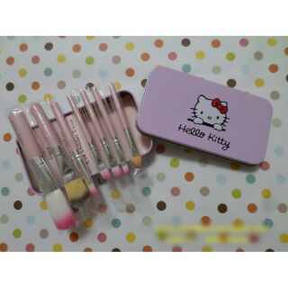 🚘พร้อมส่งจร้า!!🚘  ชุดแปรงแต่งหน้า ฮัลโหลคิตตี้ Hello Kitty