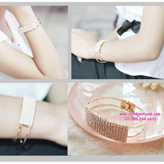 *พร้อมส่ง*กำไลข้อมือ แผงเพชร