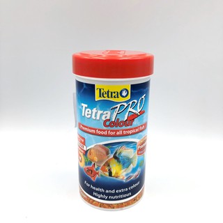 Tetra Pro Colour Crisps อาหารปลาน้ำจืดชนิดแผ่น สูตรเน้นเพิ่มสีสันของปลา ขนาด 250ml.