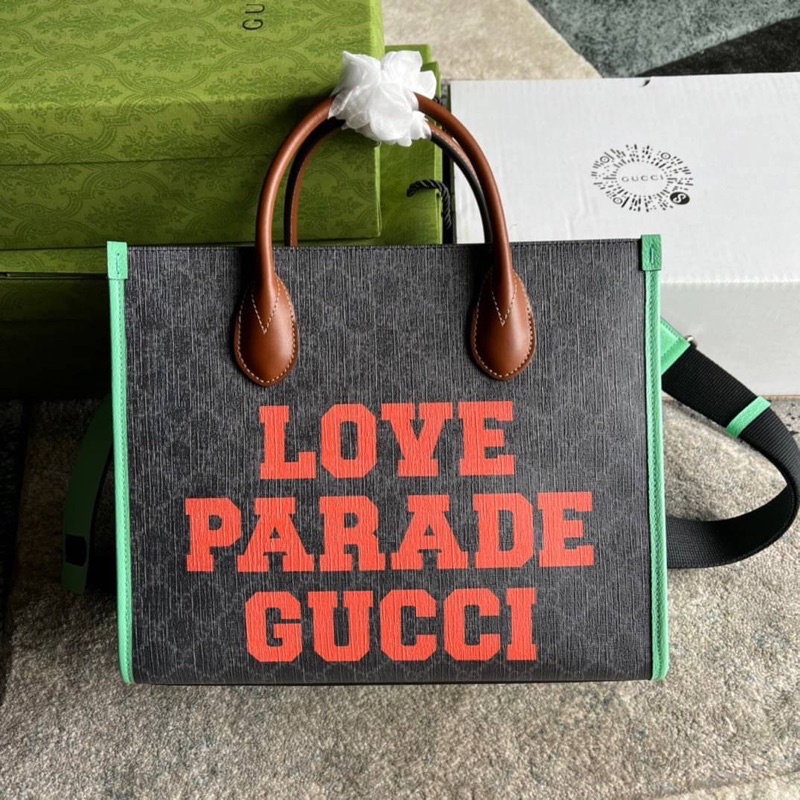 🔥🔥พร้อมส่งNew Gucci Love Parade Gucci tote bag เทพ
