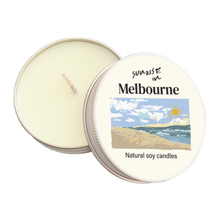 Summerstuff.marine - Sunrise in Melbourne soy wax candles (60g.) กลิ่นสดชื่น ฟรุตตี้ สมุนไพร ซีตรัส เทียนหอม ของขวัญ