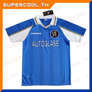 Chelsea 1997/1998 Home เสื้อเชลซีย้อนยุค เสื้อเชลซีรุ่นเก่า เสื้อบอลเชลซีautoglass