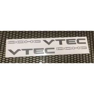 สติกเกอร์ DOHC VTEC  แบบยาว ไม่สะท้อนแสง สติกเกอร์Honda  สติกเกอร์ติดรถยนต์