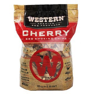 Western Cherry b b q Smoking Chips  เศษไม้ หอม รมควัน กลิ่น เชอรี่ เวสเทิร์น