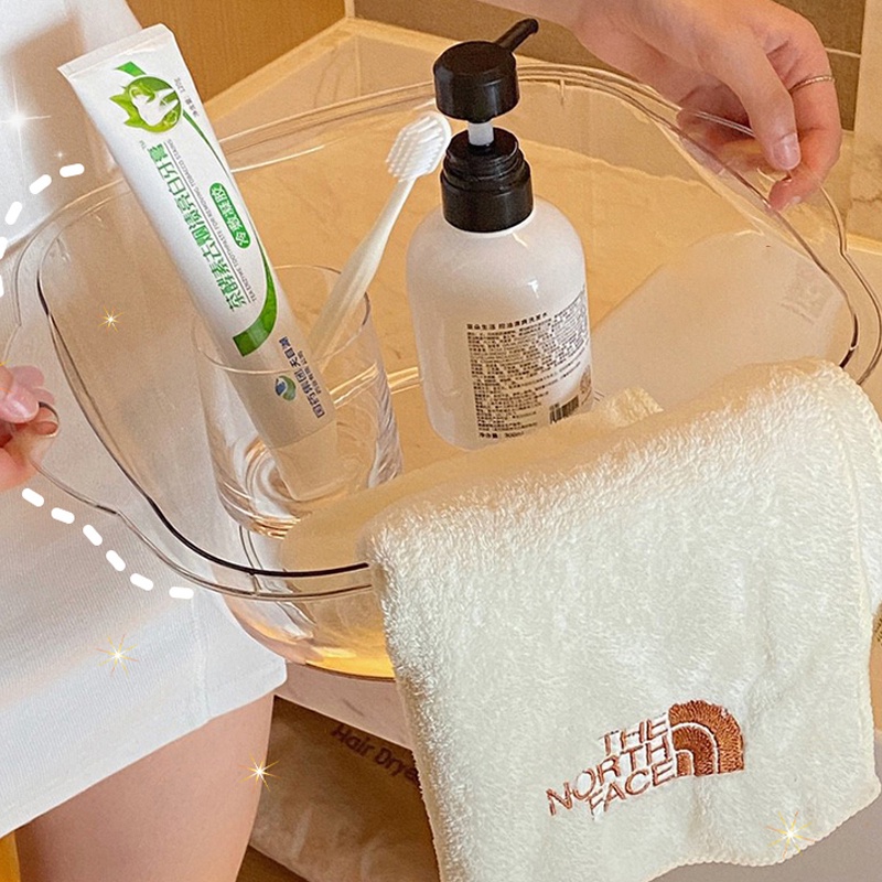 อ่างล้างหน้า แบบใส ทรงกลม หนา ทนทาน สําหรับหอพักนักเรียน