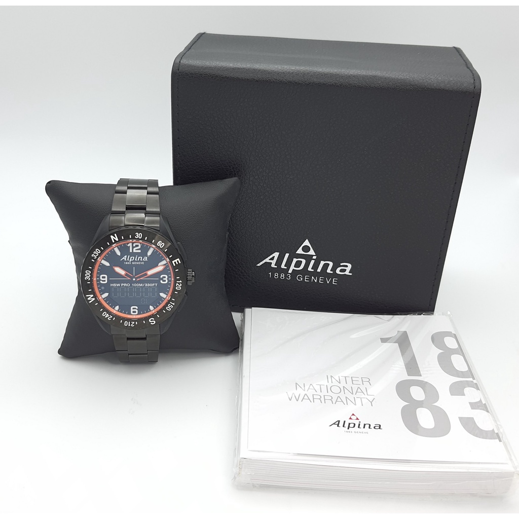 นาฬิกา ALPINA MEN'S AL-283LB05AQ 47 MM ALPINERX FIBERGLASS QUARTZ พร้อมกล่อง (ใหม่)