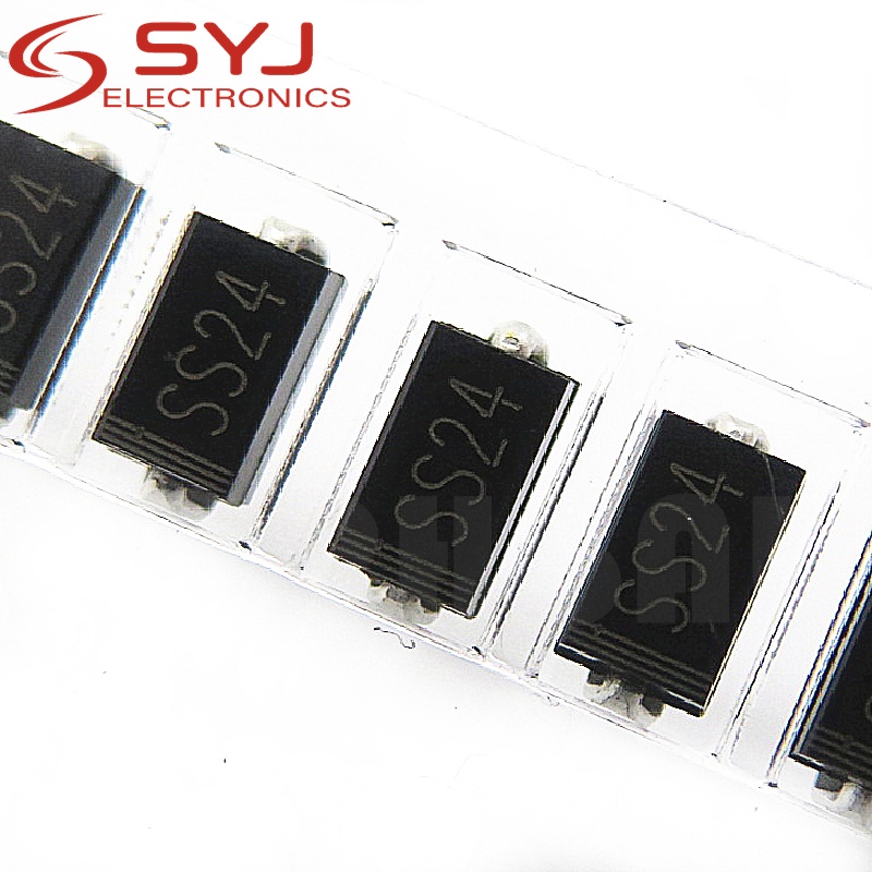 100pcs/lot SCHOTTKY DIODE SS24 2A 40V SMA SR240 DO-214AC SMD In Stock