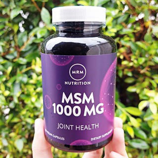 เอ็มเอสเอ็ม MSM 1,000mg 120 Vegan Capsules (MRM) บำรุงข้อต่อและเอ็น เพื่อผมผิวเล็บแข็งแรง