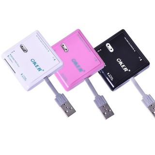 OKer  อุปกรณ์อ่านการ์ด All in one, USB 2.0 Card Reader / Writer รุ่นoker C-2001