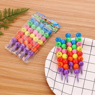 ดินสอและสีเทียนน้ำเต้า7สีน่ารักเปลี่ยนไส้ได้ ดินสอ อุปกรณ์การเรียน