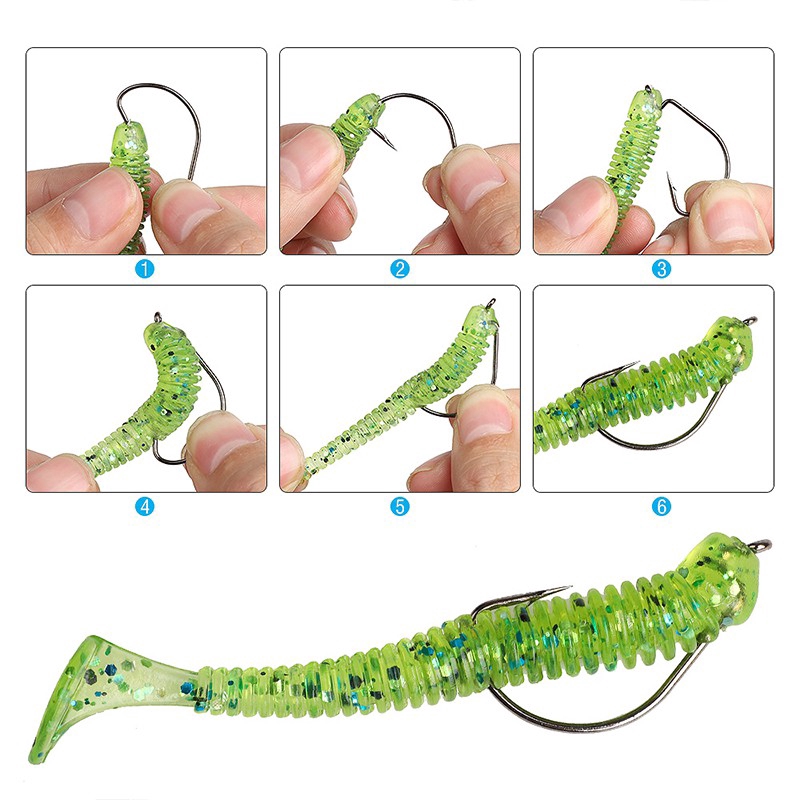 ตะขอเหล็กคาร์บอนสําหรับตกปลา 50 ชิ้น/ชุด - รูปที่ 5