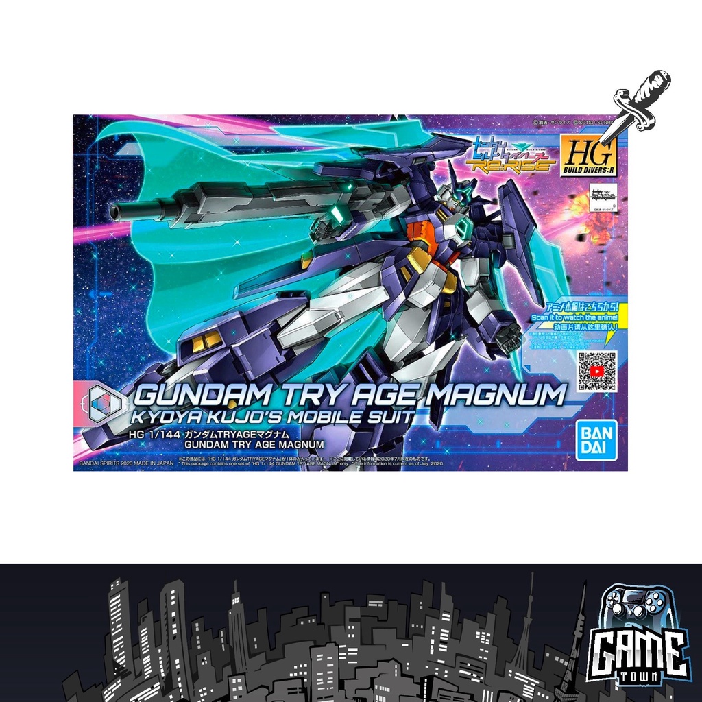 🌞Bandai HG BD:R 1/144 027 AGE-TRYMAG Gundam Try AGE Magnum