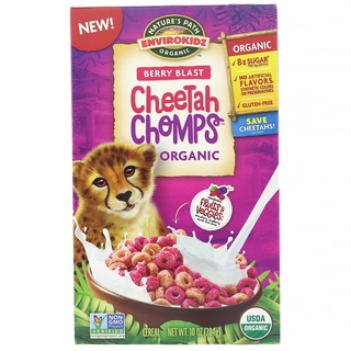 Nature Path Cheetah Chomps ORGANIC Berry Blast Cereal เนเจอร์พาร์ท เบอร์รี่ บลาสต์ ซีเรียล 284g.