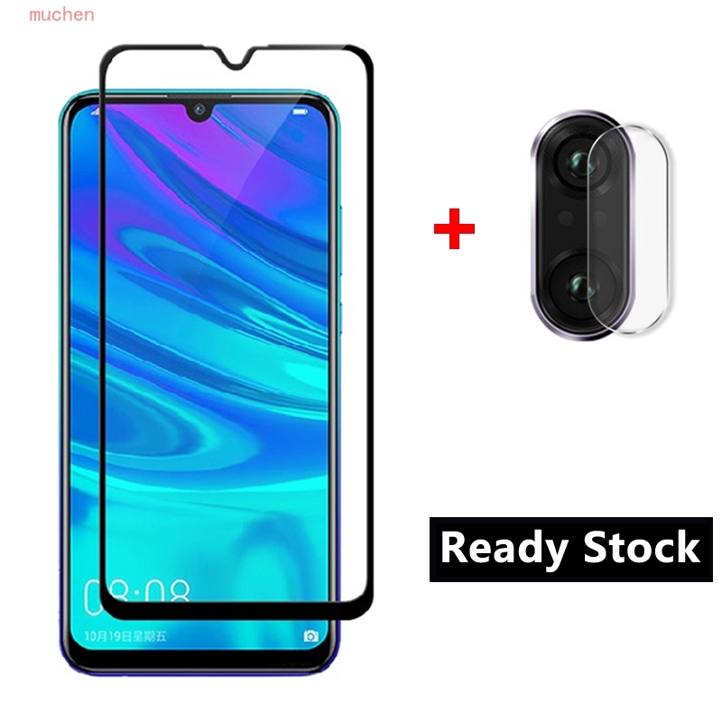 2IN1 Huawei Y9 Prime Y5 Y6 Y7 Pro 2019 9H กระจก HuaweiY9 2019 คุ้มครองเต็มรูปแบบป้องกันหน้าจอ