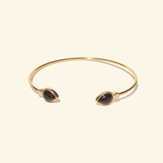 Shependence กำไลข้อมือหินนิลแท้ (Genuine Black Onyx Stone Bangle)