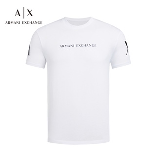 ใหม่ เสื้อยืดคอกลม แขนสั้น พิมพ์ลายตัวอักษร Armani Exchange Armani เรียบง่าย สําหรับผู้ชาย 3KZTGQ-ZJH4Z