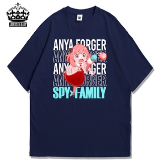 เสื้อยืดโอเวอร์ไซส์เสื้อยืดแขนสั้น พิมพ์ลายการ์ตูนอนิเมะ Spy X FAMILY ANYA FORGER ICE CREAM สไตล์ญี่ปุ่น สําหรับผู้ชาย แ