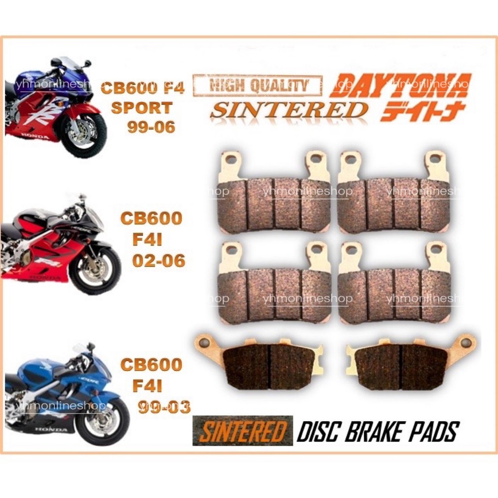 ผ้าดิสเบรคฮอนด้า CBR600 F4I F4 Sport Sintered Long Life
