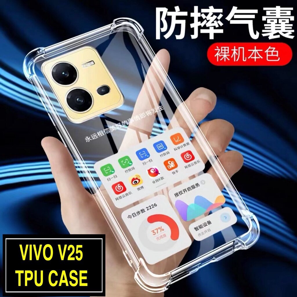 เคสโทรศัพท์ For VIVO V25 5g เคสกันกระแทก เคสใส TPU CASE เคสมือถือต้านเชื้อแบคทีเรีย ส่งจากไทย