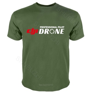 [S-5XL] Gildan เสื้อยืดคอกลม ผ้าฝ้าย 100% พิมพ์ลาย Dji Pilot Drone สีดํา แฟชั่นฤดูใบไม้ผลิ และฤดูใบไม้ร่วง สําหรับผู้ชาย