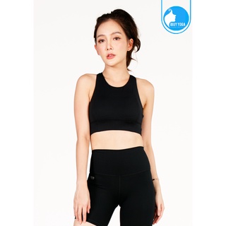 สปอร์ตบรา บราโยคะ บราออกกำลังกาย IBY - Yoga Sport Bra Light Support Twisted - Black *พร้อมส่ง*