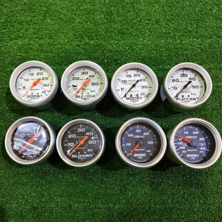 เกจ เกวัด เกจวัด gauge auto meter Boost blower หน้าบรอน หน้าดำ เข็มแดง เข็มดำ สวยๆ