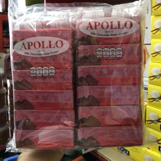 APOLLO เวเฟอร์ช็อคโกแลตแพคใหญ่ 48ชิ้นกับแพคเล็ก12ชิ้น