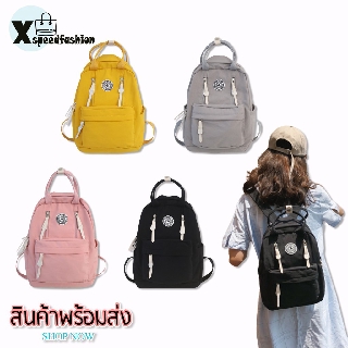 XSPEEDFASHION(X1108)-F2 กระเป๋าเป้มินิถือได้ผ้าโพลีเอส สีสันน่ารัก