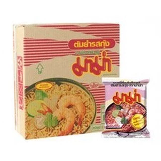 มาม่า บะหมี่กึ่งสำเร็จรูป กล่อง 30ซอง [หมูสับ,ต้มยำกุ้ง,หมูต้มยำน้ำข้น,ต้มยำน้ำข้น,หมูต้มยำ,เย็นตาโฟหม้อไฟ] ซอง60กรัม