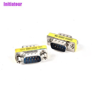 อะแดปเตอร์ปลั๊กเชื่อมต่อ 9pin Db9 Serial Port Male To Male Rs232 Male To