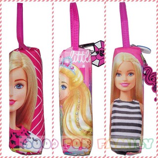 กล่องดินสอ Barbie ซองใส่ดินสอ ทรงผอม เครื่องเขียน บาร์บี้ - ของแท้ สีชมพู