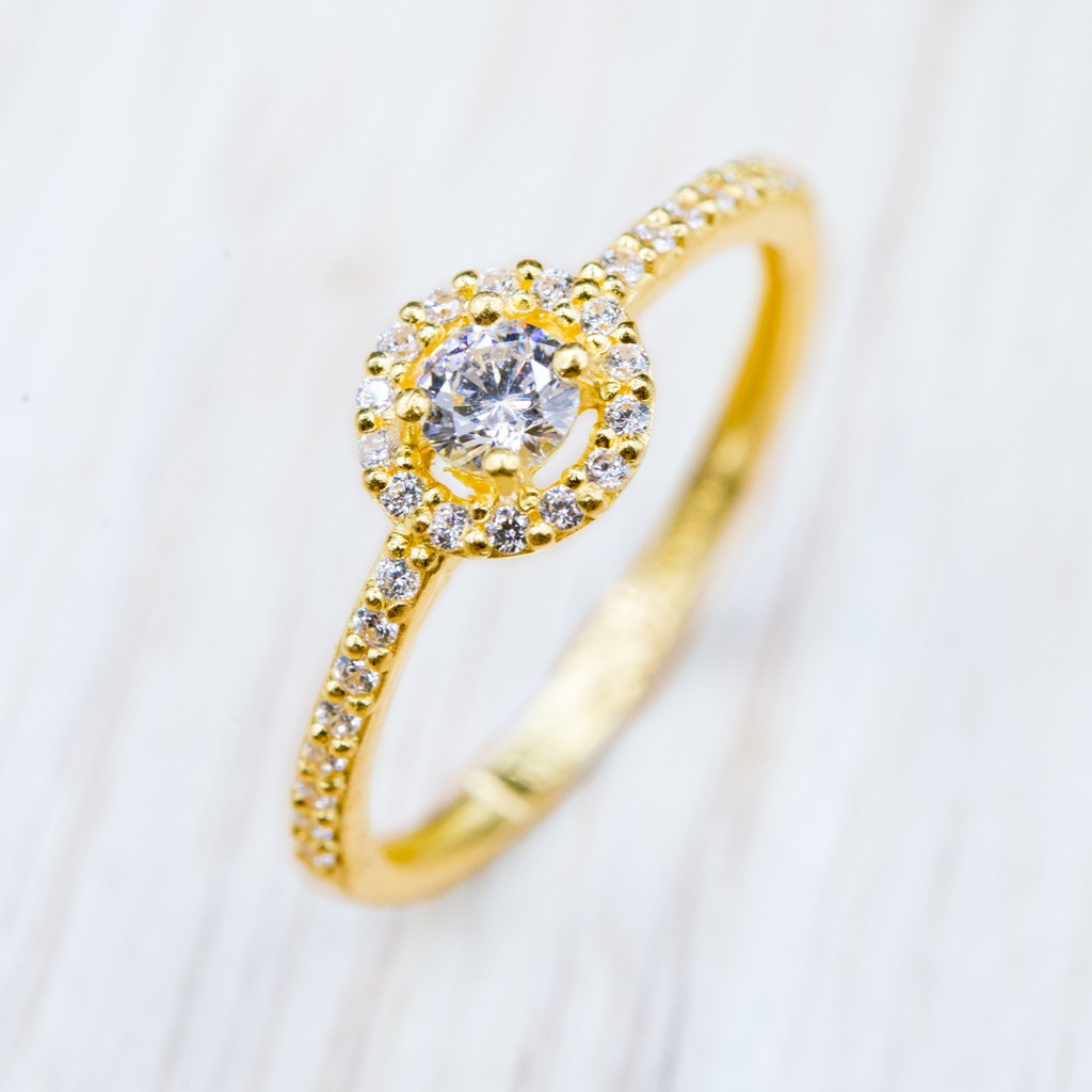 YHLG️ แหวนเพรชรัสเซีย (CZ) น้ำหนักครึ่งสลึง