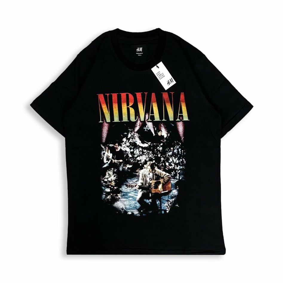 เสื้อยืด H&M Nirvana BAND BY H&ม