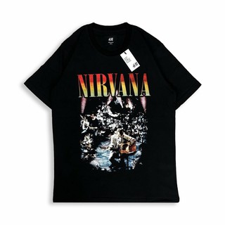 Nirvana Band เสื้อยืด By H &amp; M สําหรับผู้ชาย