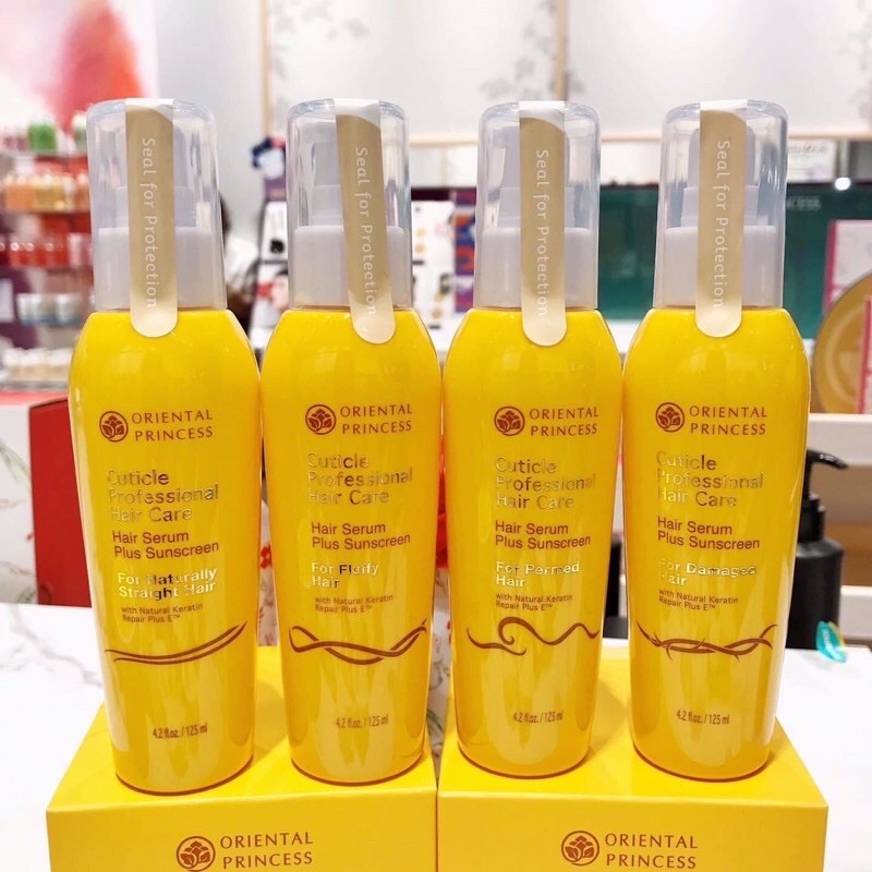 น้ำมันใส่ผม 🌟Oriental Princess Cuticle Professional Hair Care Hair Serum Plus Sunscreen for Damaged 