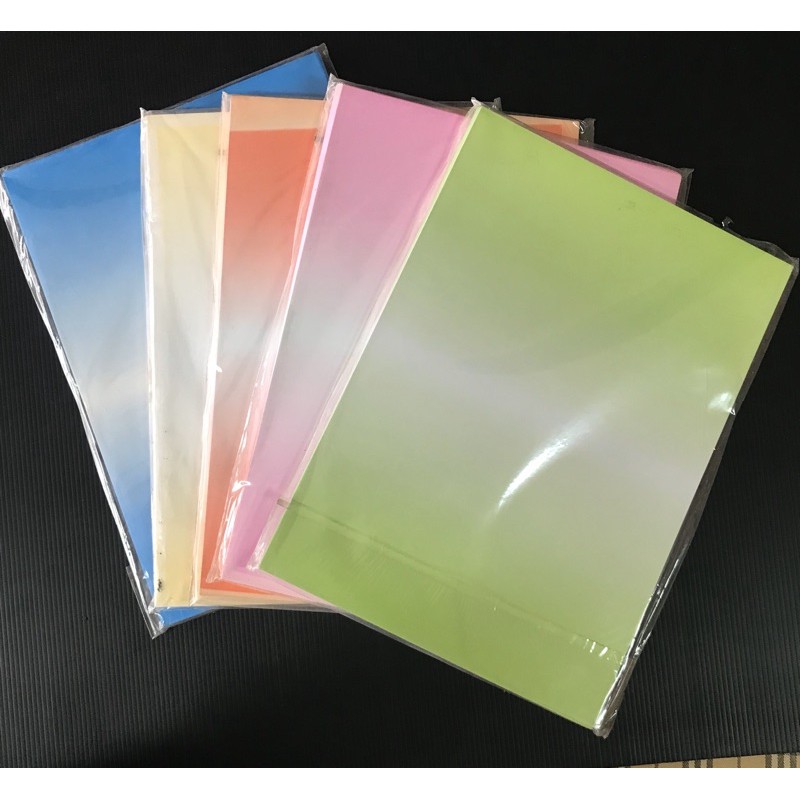 กระดาษสีทำปกทูโทน ขนาดเอ4