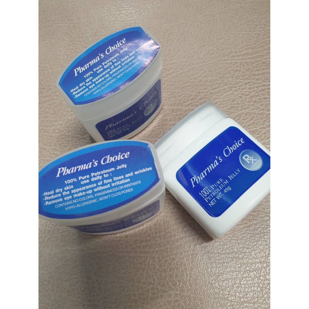 Pharma's Choice 100% Petroleum Jelly 45g ( 1 อัน) ปิโตรเลี่ยม เจลลี่ ฟาร์ม่าช๊อยส์ Pharma vaseline วาสลีน